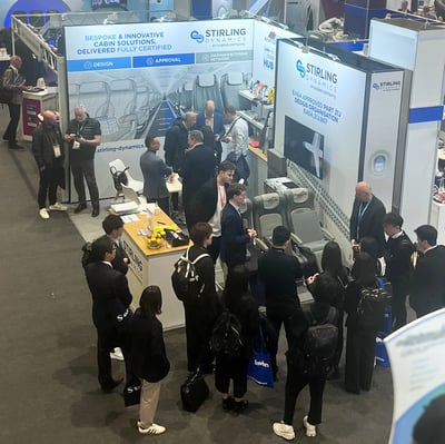 stirling-dynamics-AIX-2025-introducing-crew-rest-unit-to-visitors-on-stand